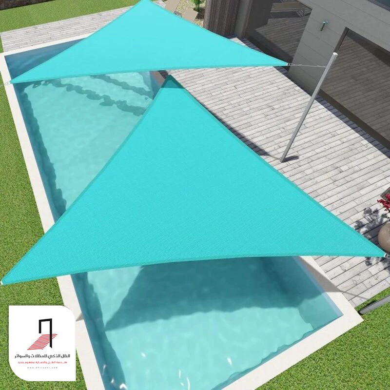تفصيل مظلات مسابح قماش PVC الرياض